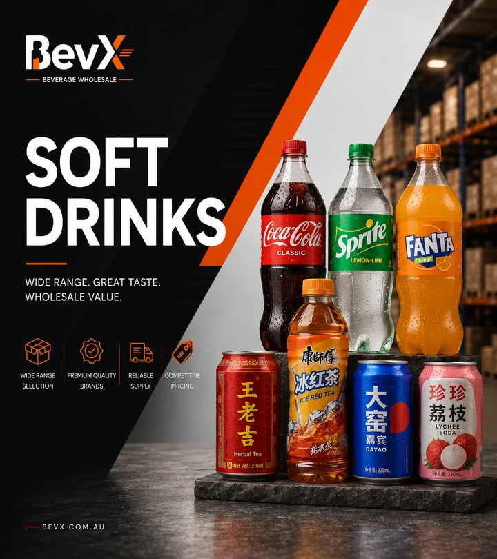 Soft drinks — BevX wholesale beverages
